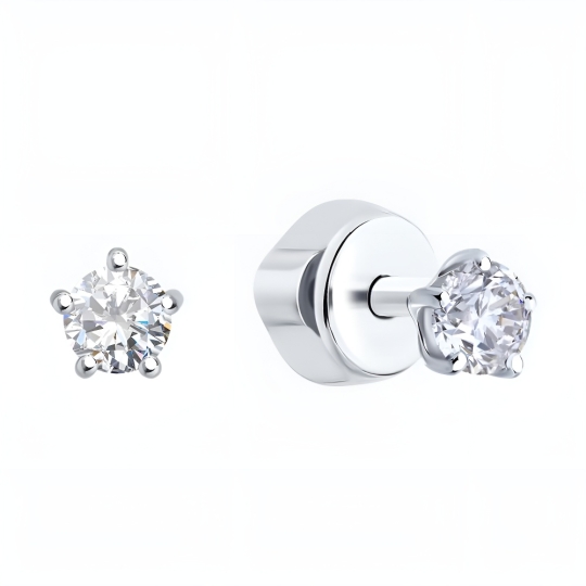 Серьги из золота с изумрудами