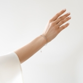 Кольцо из белого золота с фианитами 