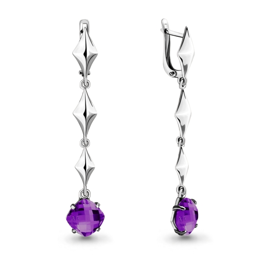 Серьги пусеты из серебра