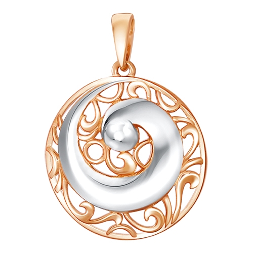 Подвеска из серебра с фианитами