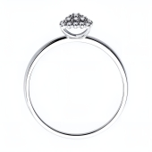 Кольцо из белого золота с бриллиантами