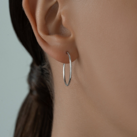 Серьги из серебра с горным хрусталем
