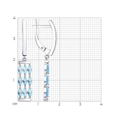 Серьги из серебра с топазами