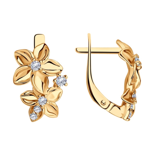 Серьга одиночная из серебра