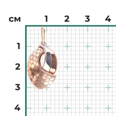Подвеска из комбинированного золота