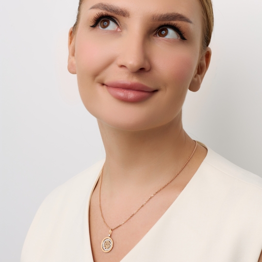Подвеска из золота с фианитами