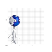 Подвеска-шарм из серебра с эмалью