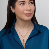 Подвеска из золота с фианитами