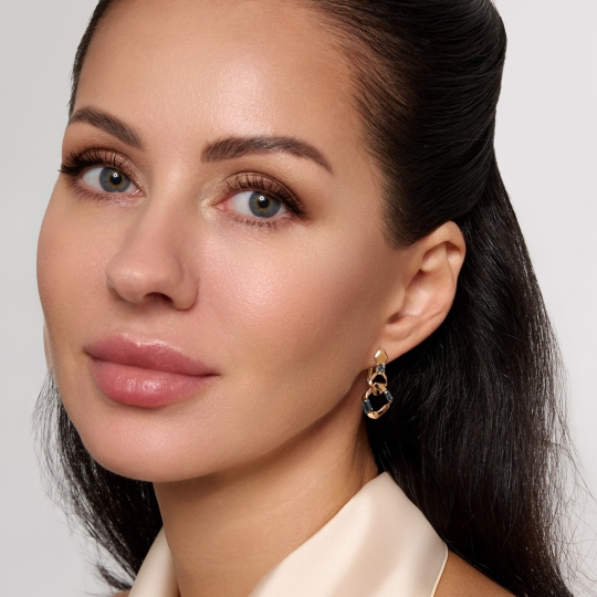 Серьги из золота с топазами London