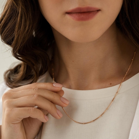 Цепь из золота плетения "Двойной ромб" 