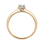 Кольцо из золота с бриллиантом 0,4 ct