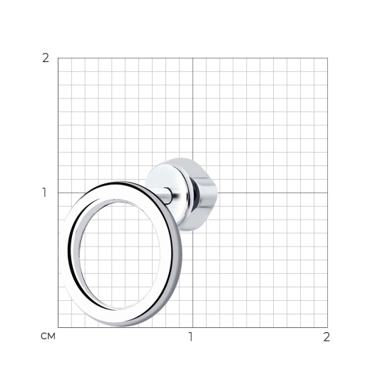 Одиночная серьга из серебра 