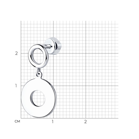 Серьги из серебра с фианитами Серьги из серебра с фианитами