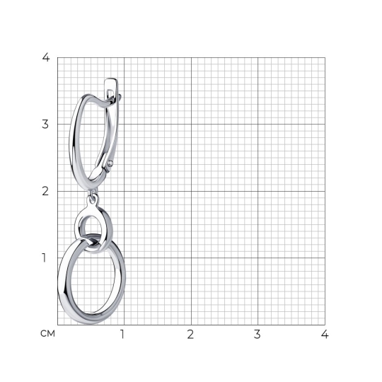 Серьга - кафф из серебра Серьга - кафф из серебра