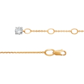 Браслет из золота с фианитами