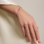 Браслет из золота с фианитами