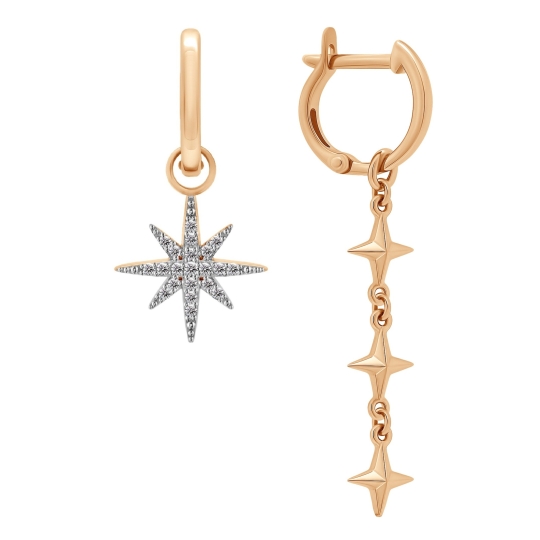 Серьги из золота с бриллиантами 