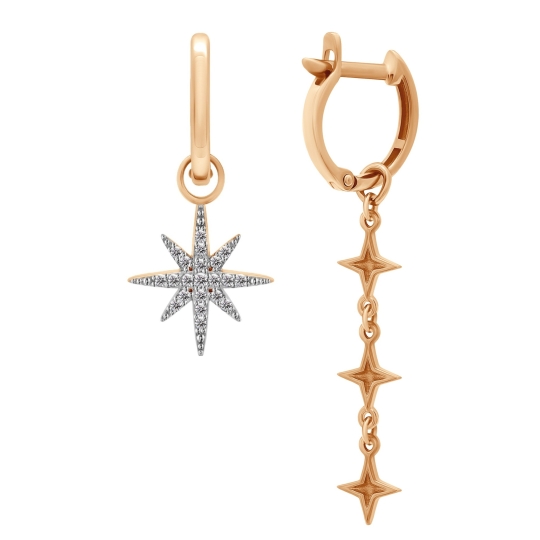 Серьги из золота с бриллиантами 