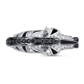 Кольцо из белого золота с бриллиантами