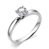 Кольцо из белого золота с бриллиантом 0,7 ct