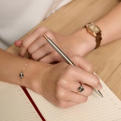 Ручка из серебра с позолотой