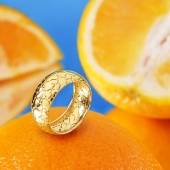 Кольцо из лимонного золота