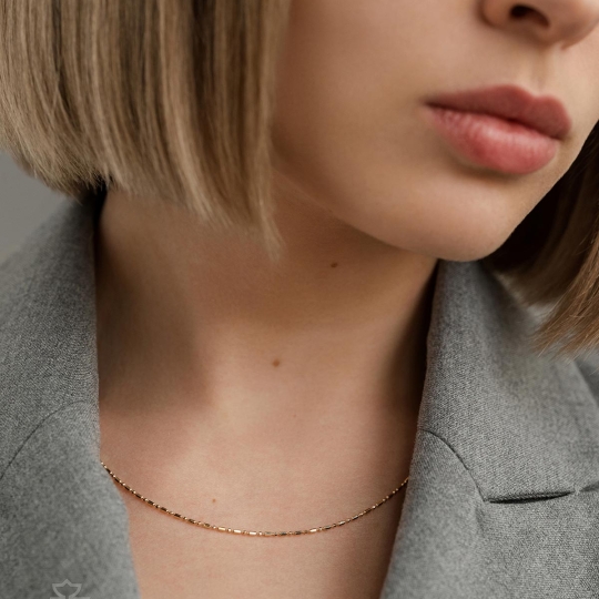 Цепь из золота плетения "Сингапур"