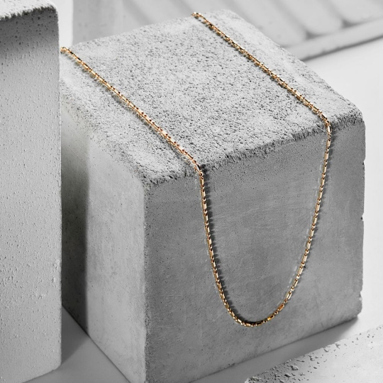 Цепь из золота плетения "Сингапур"