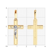 Подвеска-крест из золота
