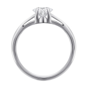 Кольцо из белого золота с бриллиантом