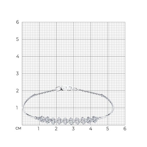 Браслет из белого золота с бриллиантами