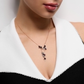 Колье из золота с гранатами