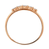 Кольцо из золота с фианитами