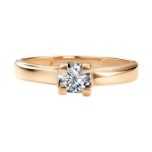 Кольцо из золота с бриллиантом