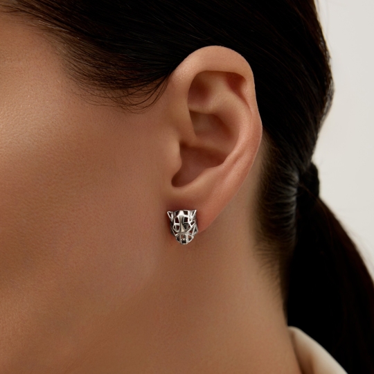 Серьги из серебра с ювелирными кристаллами