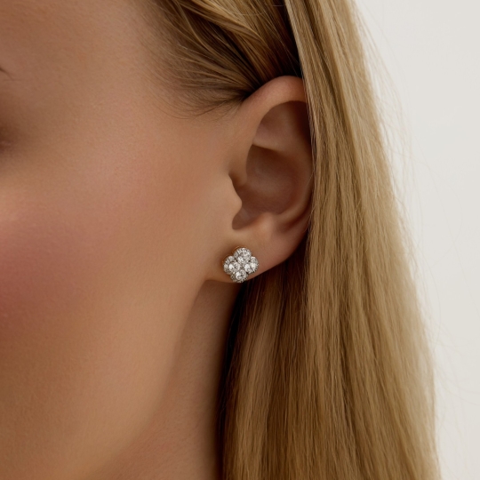 Серьги из лимонного золота