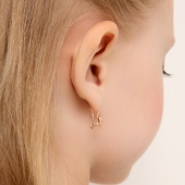 Серьги из золота с фианитами