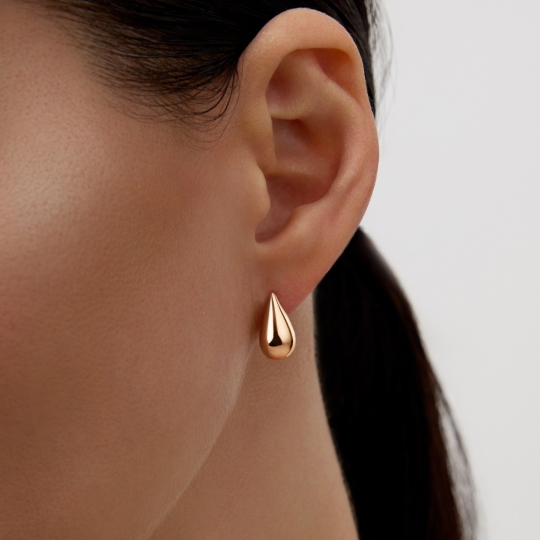 Серьги из золота с фианитами