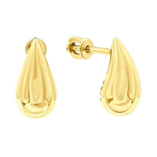 Серьги из золота с эмалью