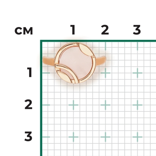 Кольцо из золота с перламутром