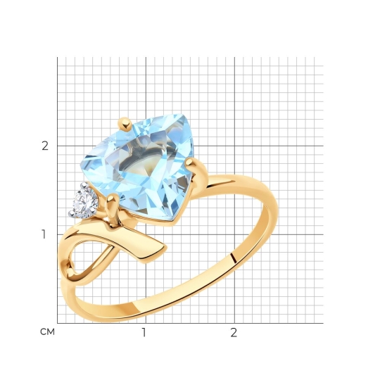 Кольцо из золота с бриллиантами