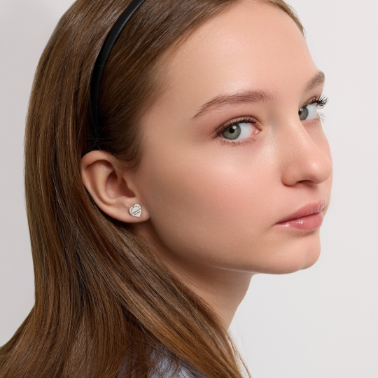 Серьги из белого золота