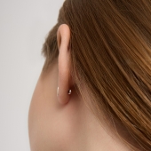 Серьги из белого золота