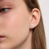 Серьги из белого золота