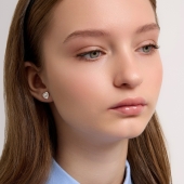 Серьги из белого золота