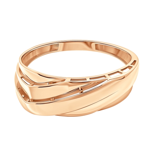 Кольцо из золота с топазом London и фианитами