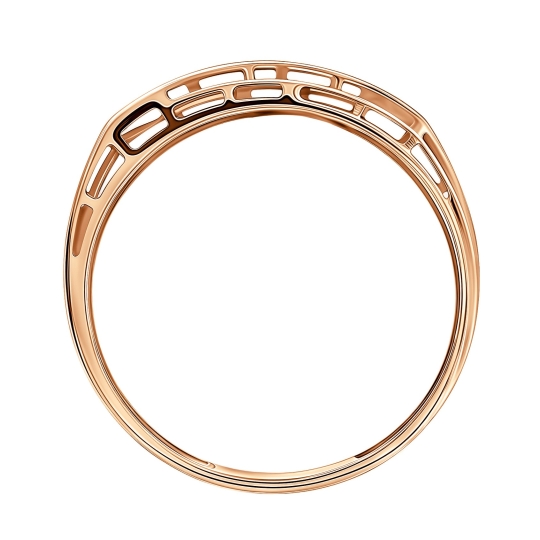 Кольцо из золота с топазом London и фианитами