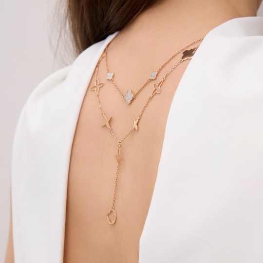 Колье из золота с перламутром