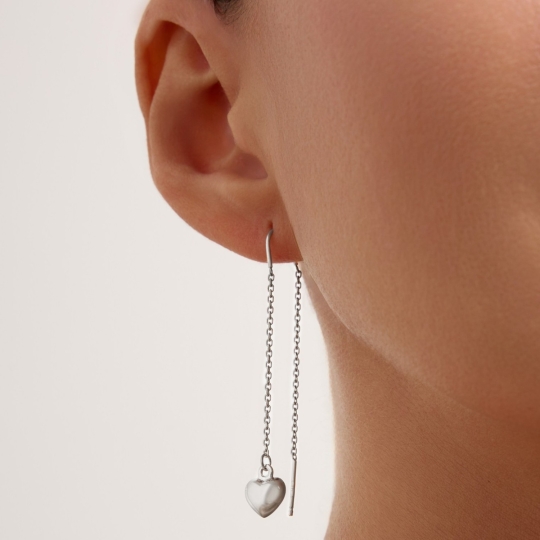 Серьги из серебра с жемчугом