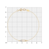 Браслет из золота с фианитами